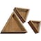 Ekena Millwork Triangle, Closed Back, Vintage Farmhouse Shadow Box Shelves, Barnwood Decor Collection, PK3 DECR15SBTRCBBR - alternate 5